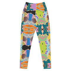 Bright Love | Eco-Friendly | Crossover Leggings | TeeandTurtle | Sustainable
