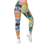 Bright Love | Eco-Friendly | Crossover Leggings | TeeandTurtle | Sustainable