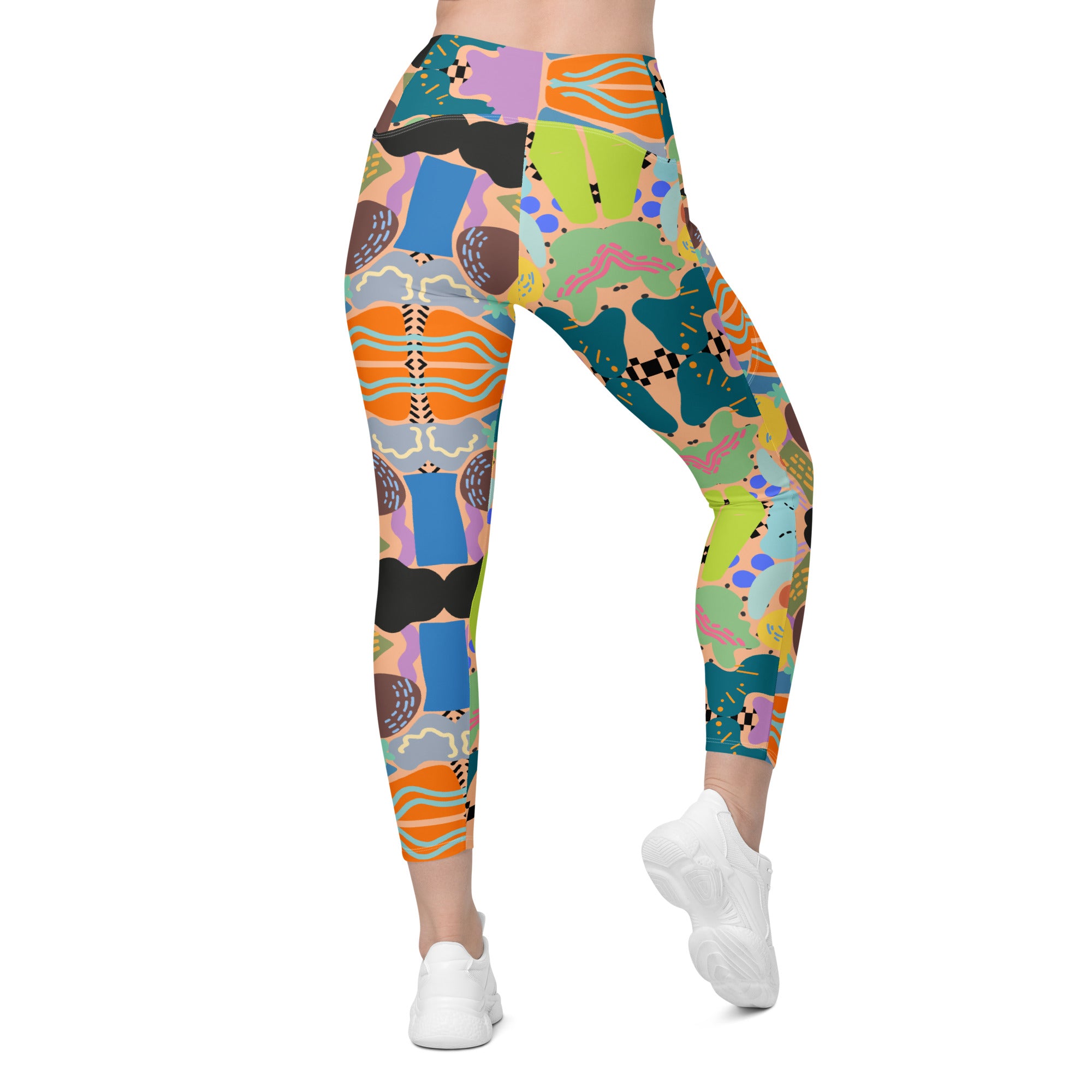 Bright Love | Eco-Friendly | Crossover Leggings | TeeandTurtle | Sustainable
