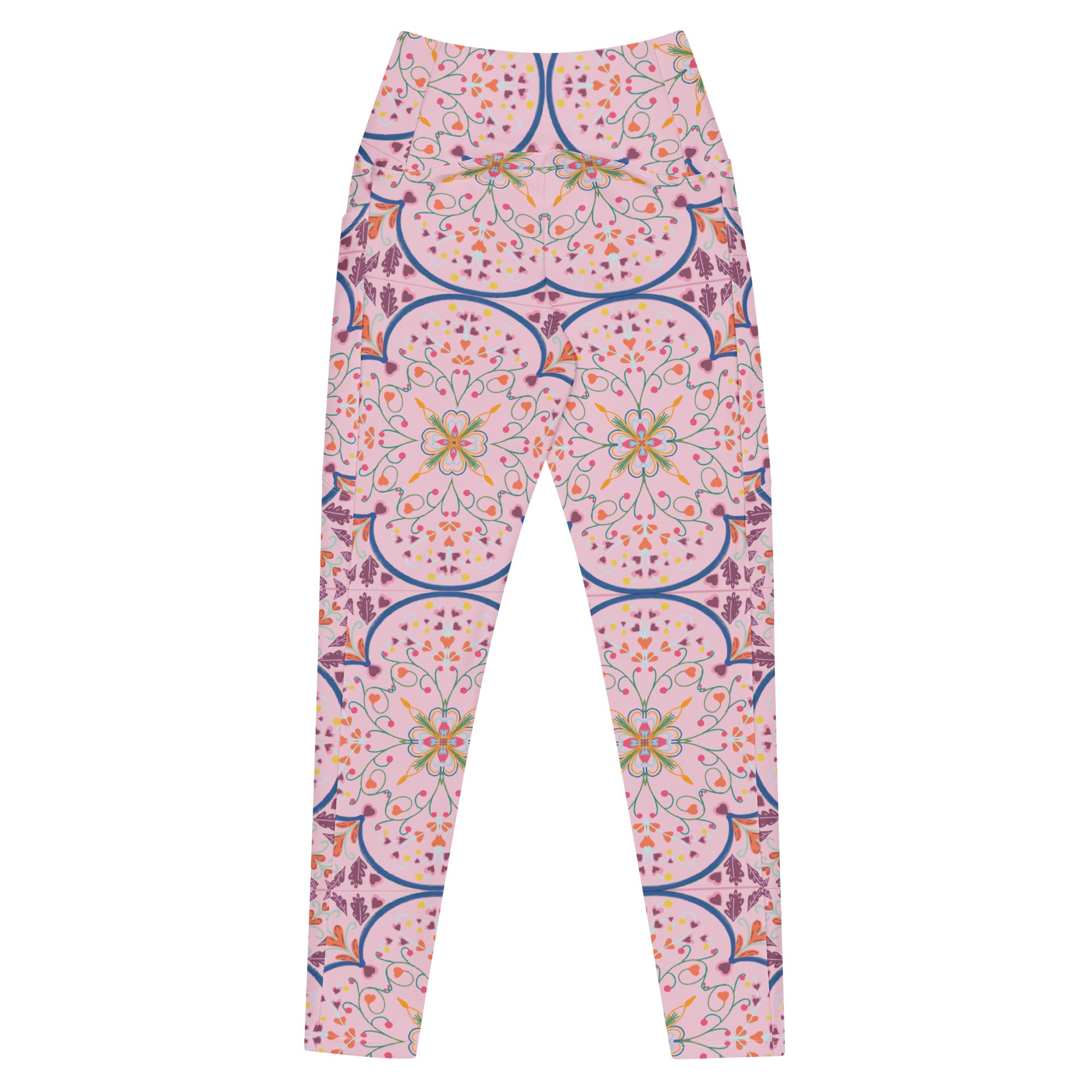 Mandala Heart | Eco-Friendly | Crossover Leggings | TeeandTurtle | Sustainable