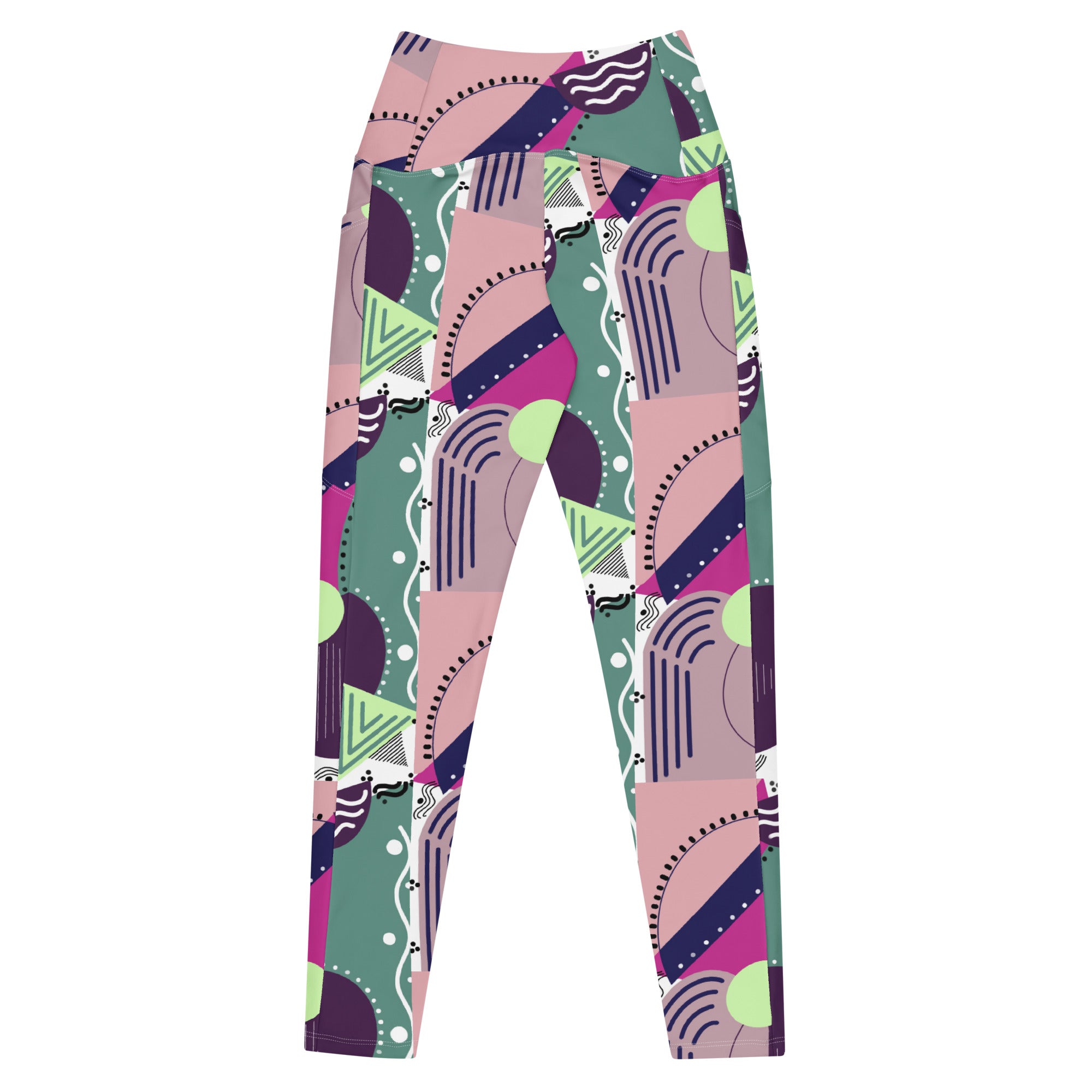 Geometrical | Eco-Friendly | Crossover Leggings | TeeandTurtle | Sustainable