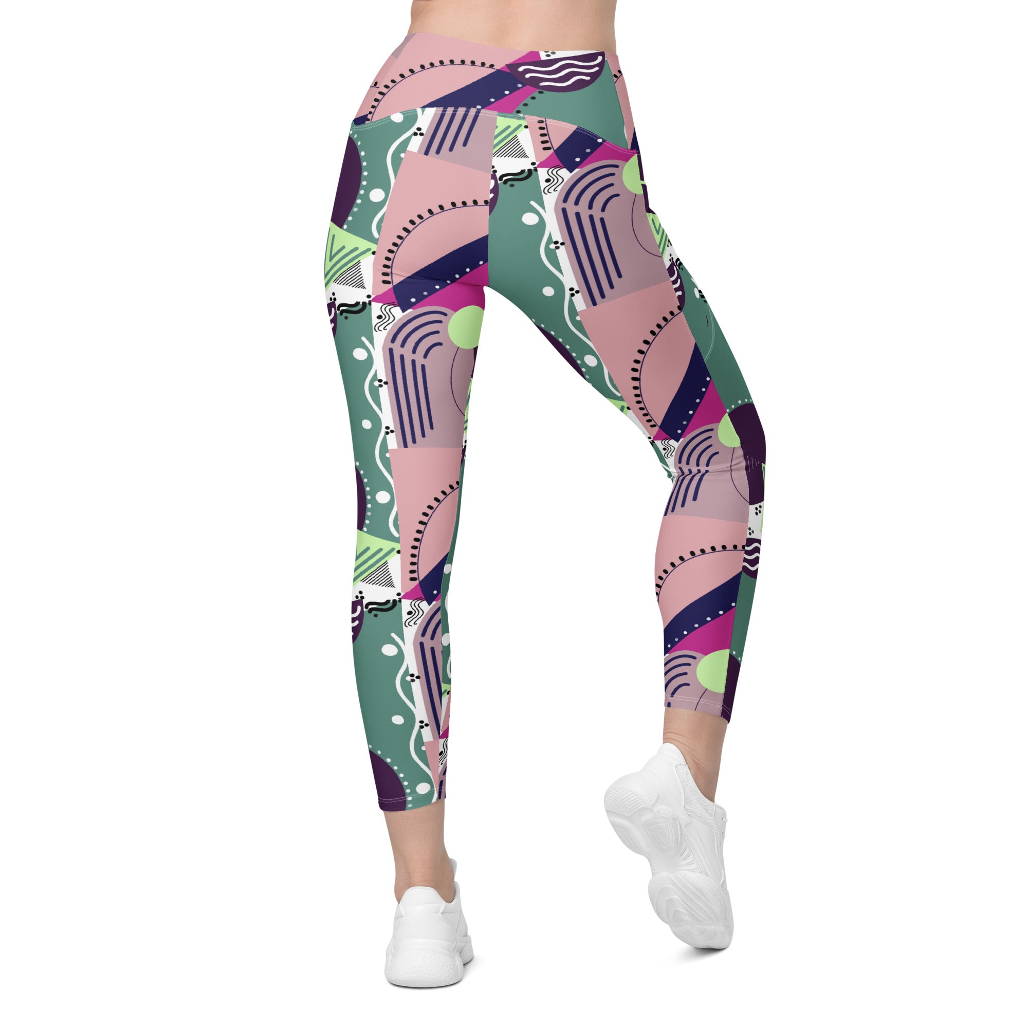 Geometrical | Eco-Friendly | Crossover Leggings | TeeandTurtle | Sustainable