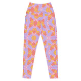 Bright Floral | Eco-Friendly | Crossover Leggings | TeeandTurtle | Sustainable