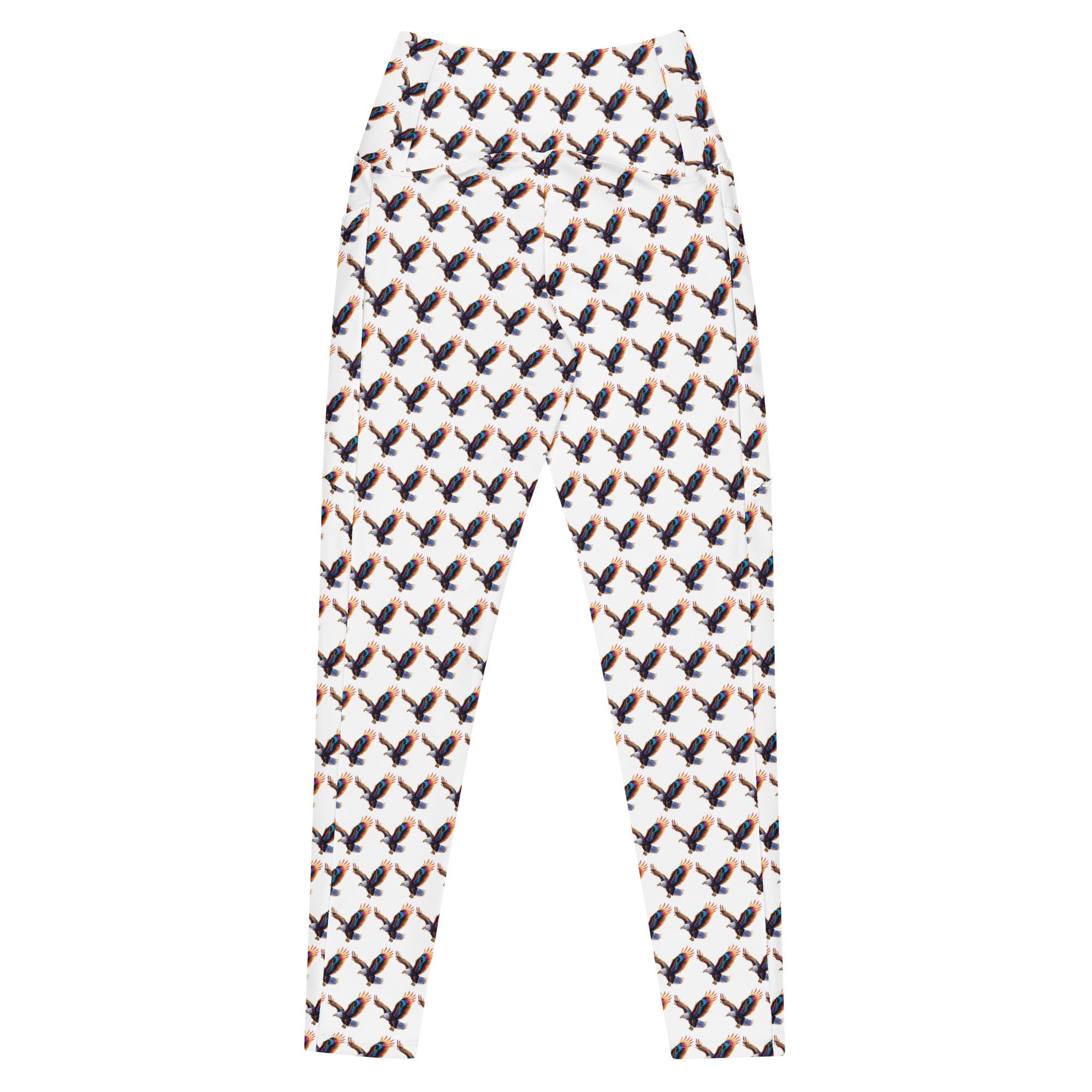 Rainbow Falcon | Eco-Friendly | Crossover Leggings | TeeandTurtle | Sustainable