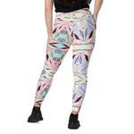 Marble Leaves | Eco-Friendly | Crossover Leggings | TeeandTurtle | Sustainable