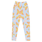 Florosent Bright Flowers | Eco-Friendly | Crossover Leggings | TeeandTurtle | Sustainable