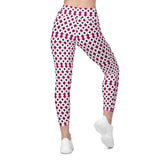 Strawberry | Eco-Friendly | Crossover Leggings | TeeandTurtle | Sustainable