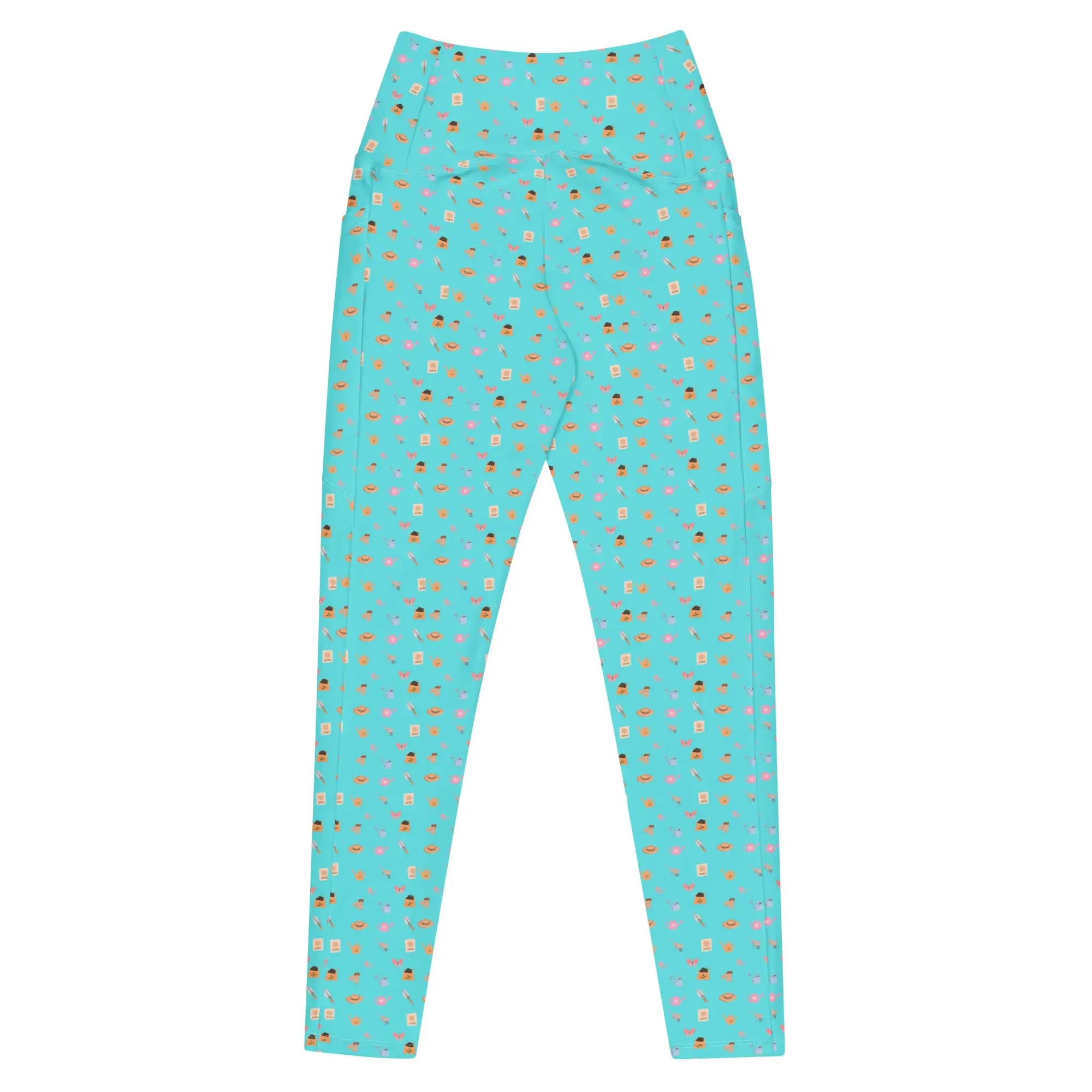 Blue Garden Tools | Eco-Friendly | Crossover Leggings | TeeandTurtle | Sustainable