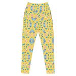 Glamour In Yellow | Eco-Friendly | Crossover Leggings | TeeandTurtle | Sustainable