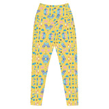 Glamour In Yellow | Eco-Friendly | Crossover Leggings | TeeandTurtle | Sustainable