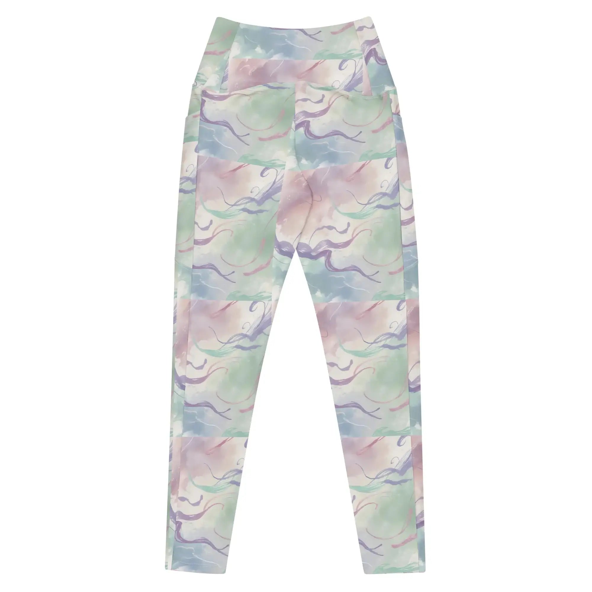 Pastel Strokes | Eco-Friendly | Crossover Leggings | TeeandTurtle | Sustainable