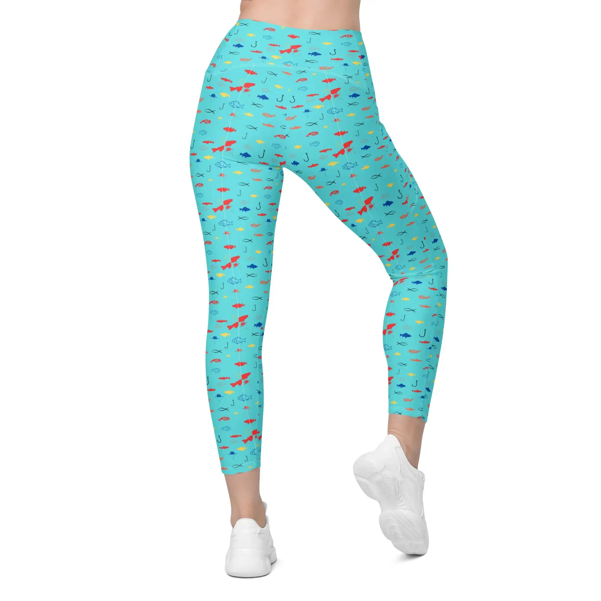 Fish Fiesta 2 | Eco-Friendly | Crossover Leggings | TeeandTurtle | Sustainable