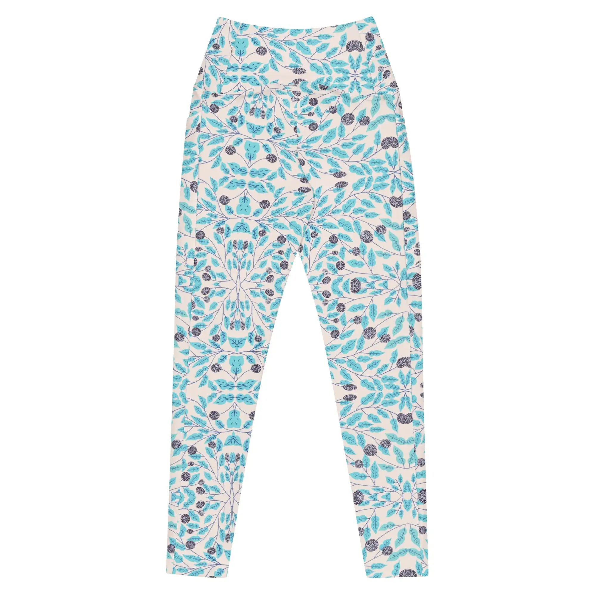 Winter Leaves | Eco-Friendly | Crossover Leggings | TeeandTurtle | Sustainable