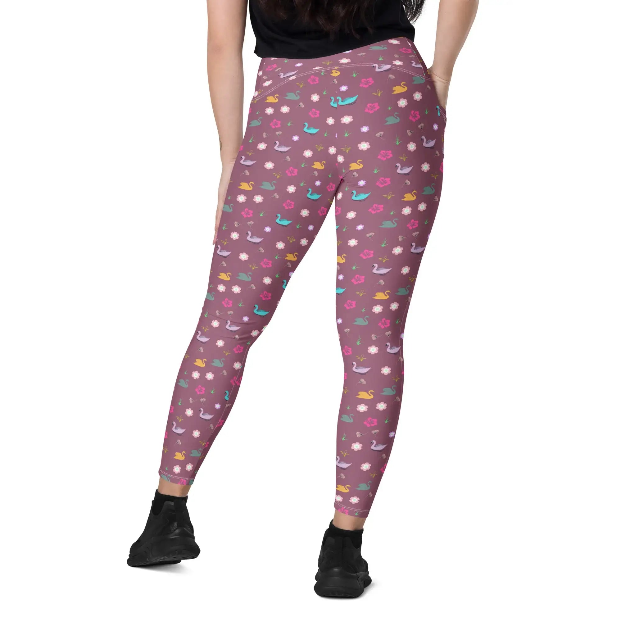 Lake Fantasy | Eco-Friendly | Crossover Leggings | TeeandTurtle | Sustainable