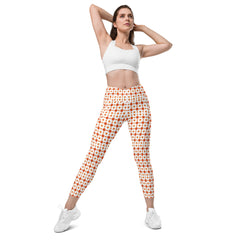 Orange Batik | Eco-Friendly | Crossover Leggings | TeeandTurtle | Sustainable