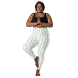 Snake Light Green | Eco-Friendly | Crossover Leggings | TeeandTurtle | Sustainable