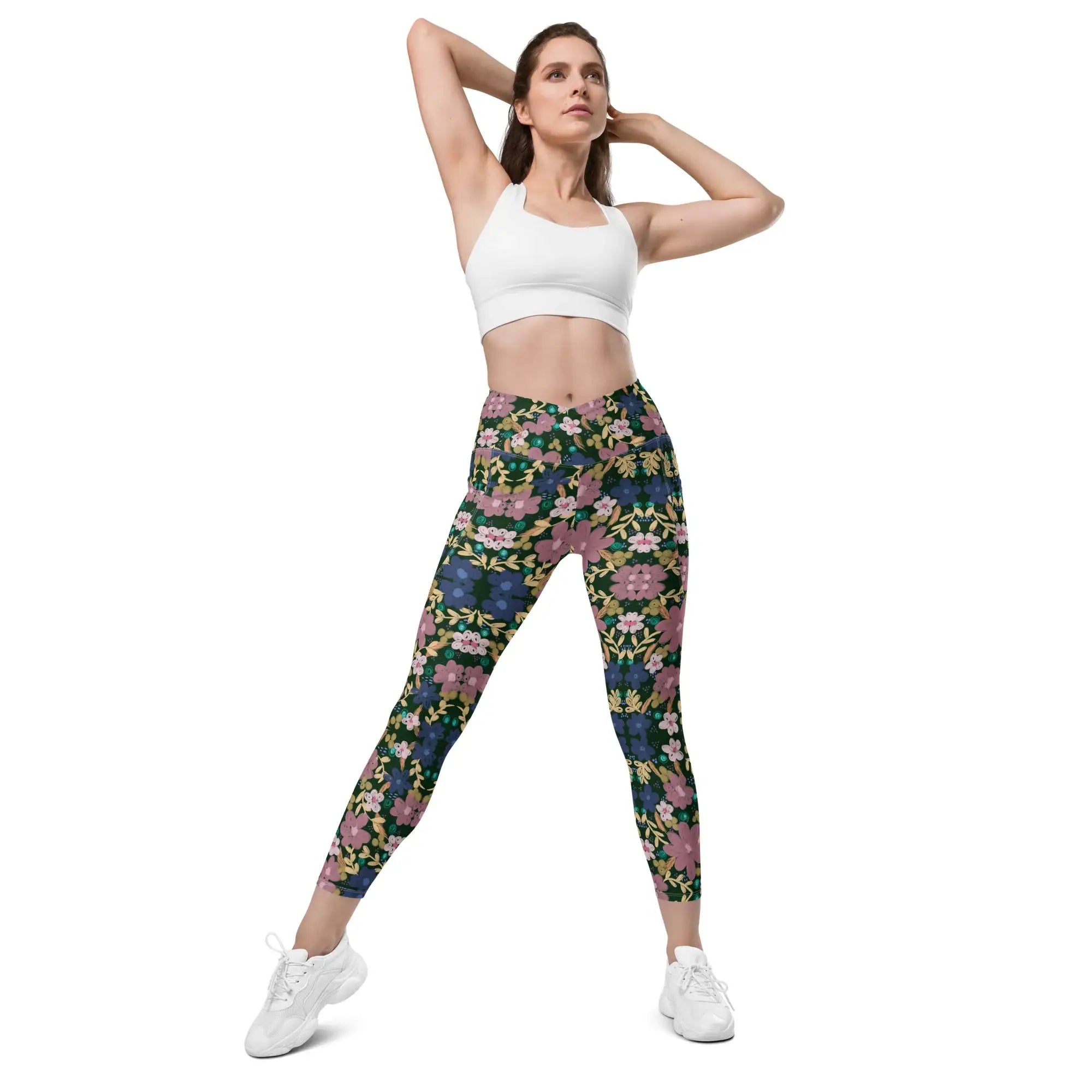 Green Goddess | Eco-Friendly | Crossover Leggings | TeeandTurtle | Sustainable