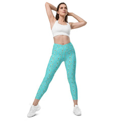 Blue Garden Tools | Eco-Friendly | Crossover Leggings | TeeandTurtle | Sustainable