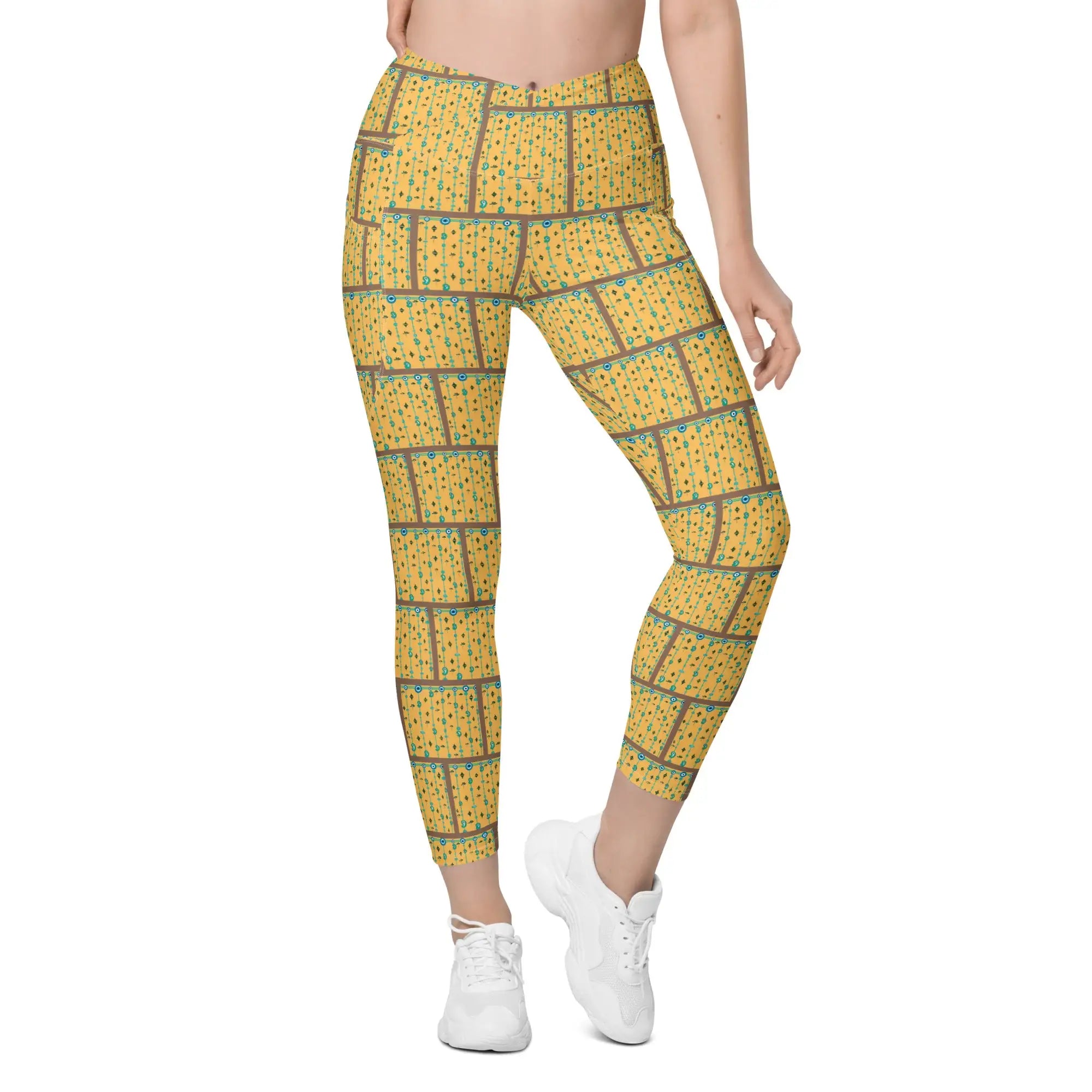 Blue Mangos | Eco-Friendly | Crossover Leggings | TeeandTurtle | Sustainable