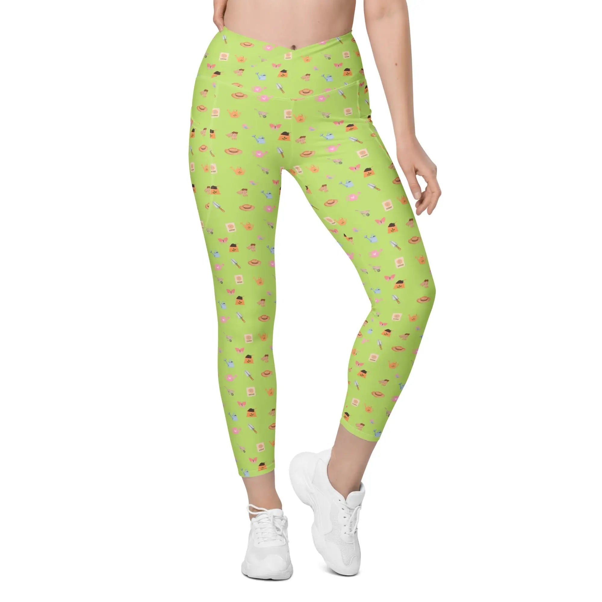 Green Garden Tools | Eco-Friendly | Crossover Leggings | TeeandTurtle | Sustainable