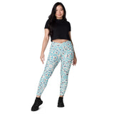 Winter Leaves | Eco-Friendly | Crossover Leggings | TeeandTurtle | Sustainable