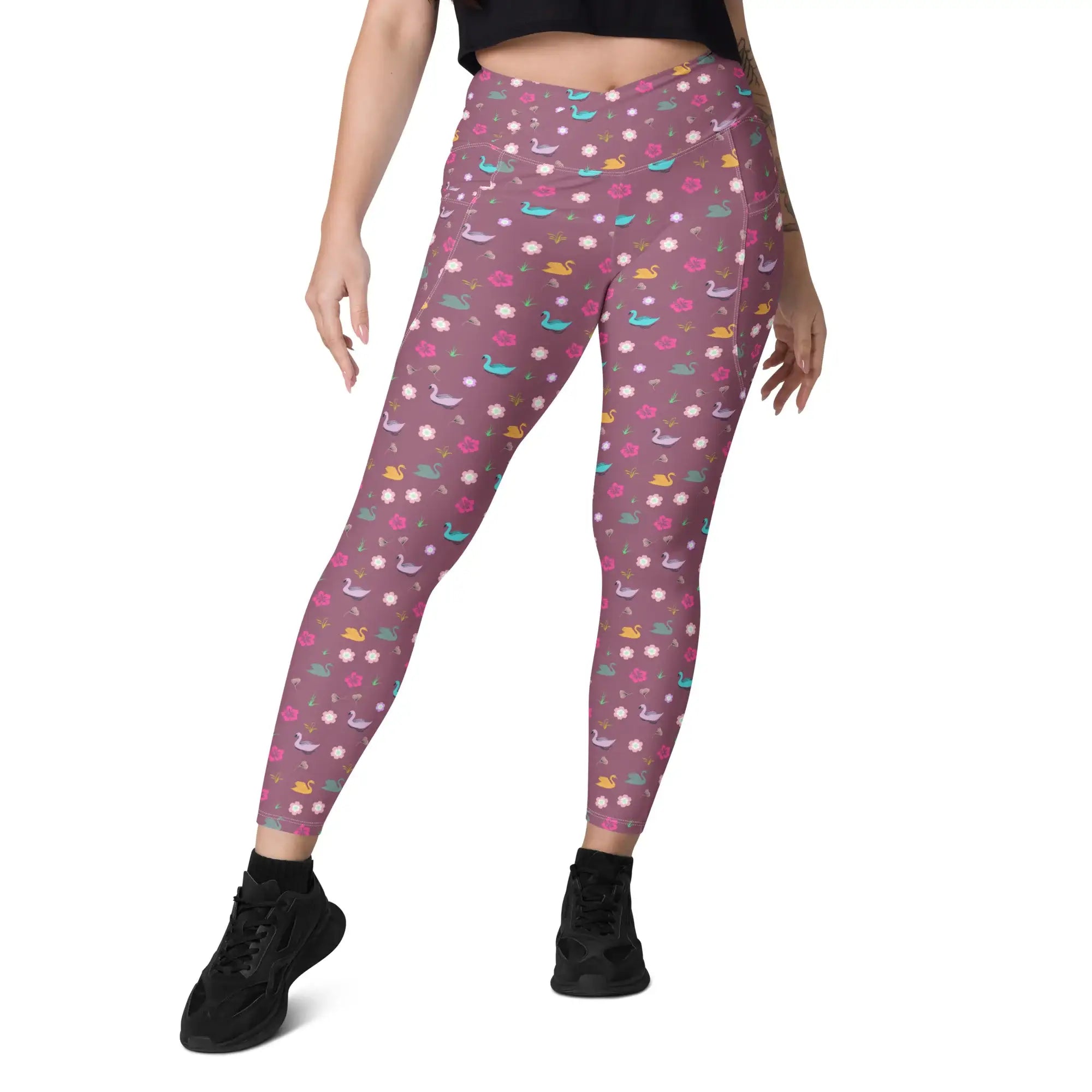 Lake Fantasy | Eco-Friendly | Crossover Leggings | TeeandTurtle | Sustainable
