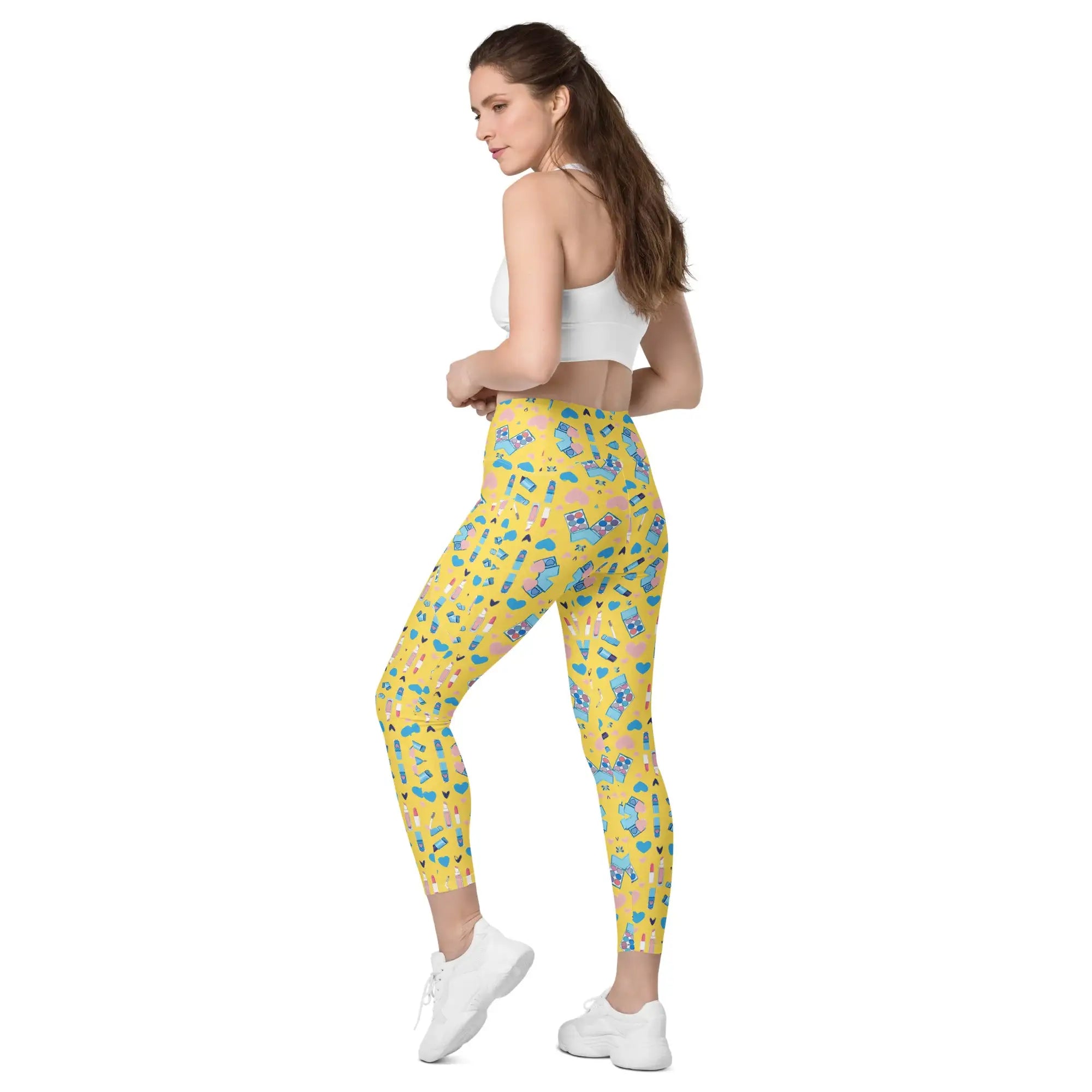 Glamour In Yellow | Eco-Friendly | Crossover Leggings | TeeandTurtle | Sustainable