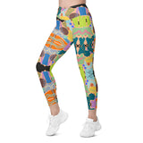 Bright Love | Eco-Friendly | Crossover Leggings | TeeandTurtle | Sustainable