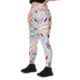 Marble Leaves | Eco-Friendly | Crossover Leggings | TeeandTurtle | Sustainable