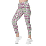 Green Diamonds | Eco-Friendly | Crossover Leggings | TeeandTurtle | Sustainable