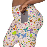 Butterflies | Eco-Friendly | Crossover Leggings | TeeandTurtle | Sustainable