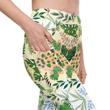 Boho Floral | Eco-Friendly | Crossover Leggings | TeeandTurtle | Sustainable