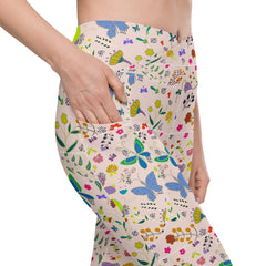 Butterflies | Eco-Friendly | Crossover Leggings | TeeandTurtle | Sustainable