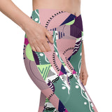 Geometrical | Eco-Friendly | Crossover Leggings | TeeandTurtle | Sustainable