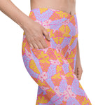 Bright Floral | Eco-Friendly | Crossover Leggings | TeeandTurtle | Sustainable