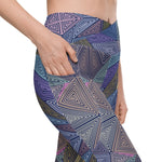 Dizzy Block | Eco-Friendly | Crossover Leggings | TeeandTurtle | Sustainable