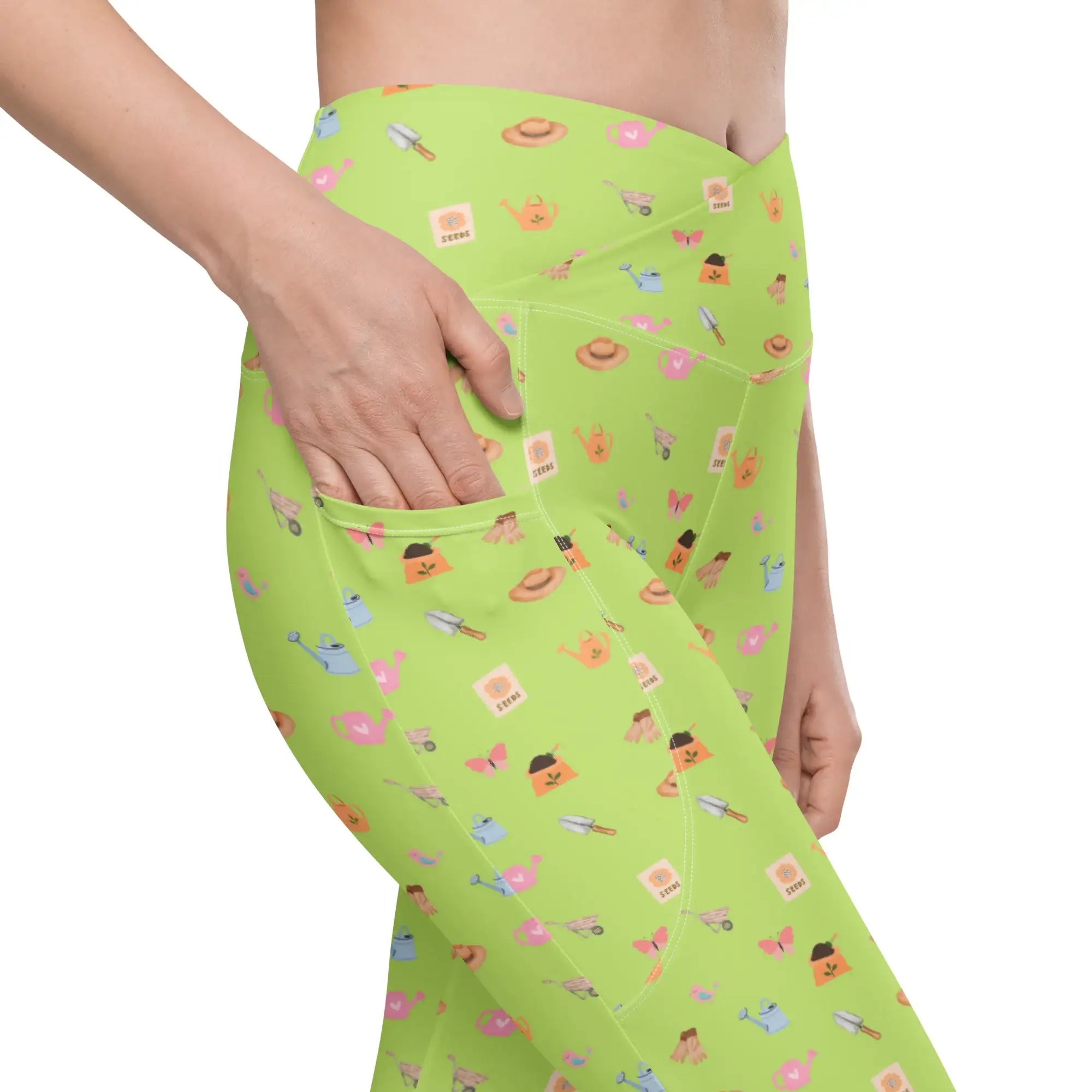 Green Garden Tools | Eco-Friendly | Crossover Leggings | TeeandTurtle | Sustainable