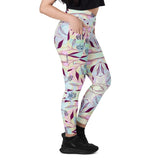 Marble Leaves | Eco-Friendly | Crossover Leggings | TeeandTurtle | Sustainable