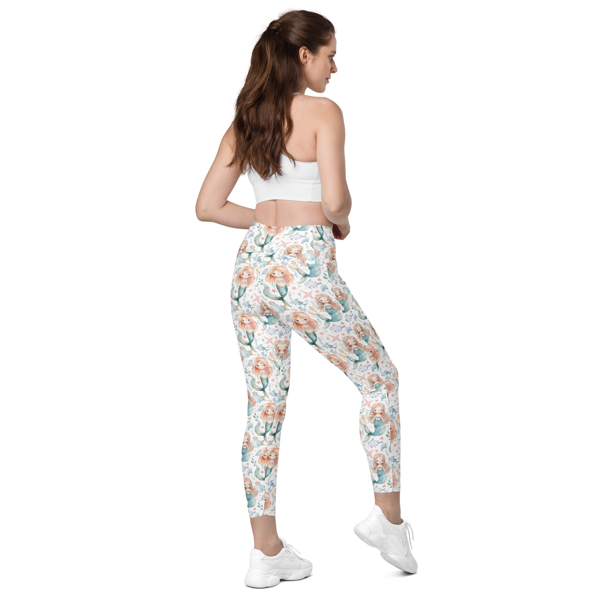 Mermaid | Eco-Friendly | Crossover Leggings | TeeandTurtle | Sustainable