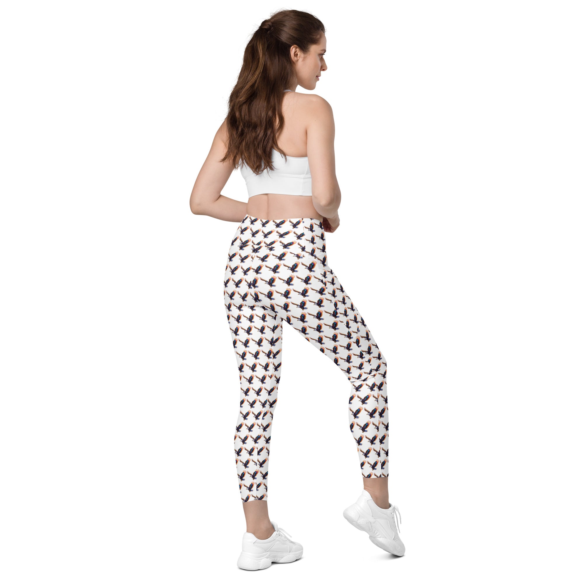 Rainbow Falcon | Eco-Friendly | Crossover Leggings | TeeandTurtle | Sustainable