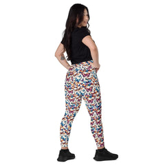Butterfly Party | Eco-Friendly | Crossover Leggings | TeeandTurtle | Sustainable