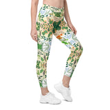 Boho Floral | Eco-Friendly | Crossover Leggings | TeeandTurtle | Sustainable