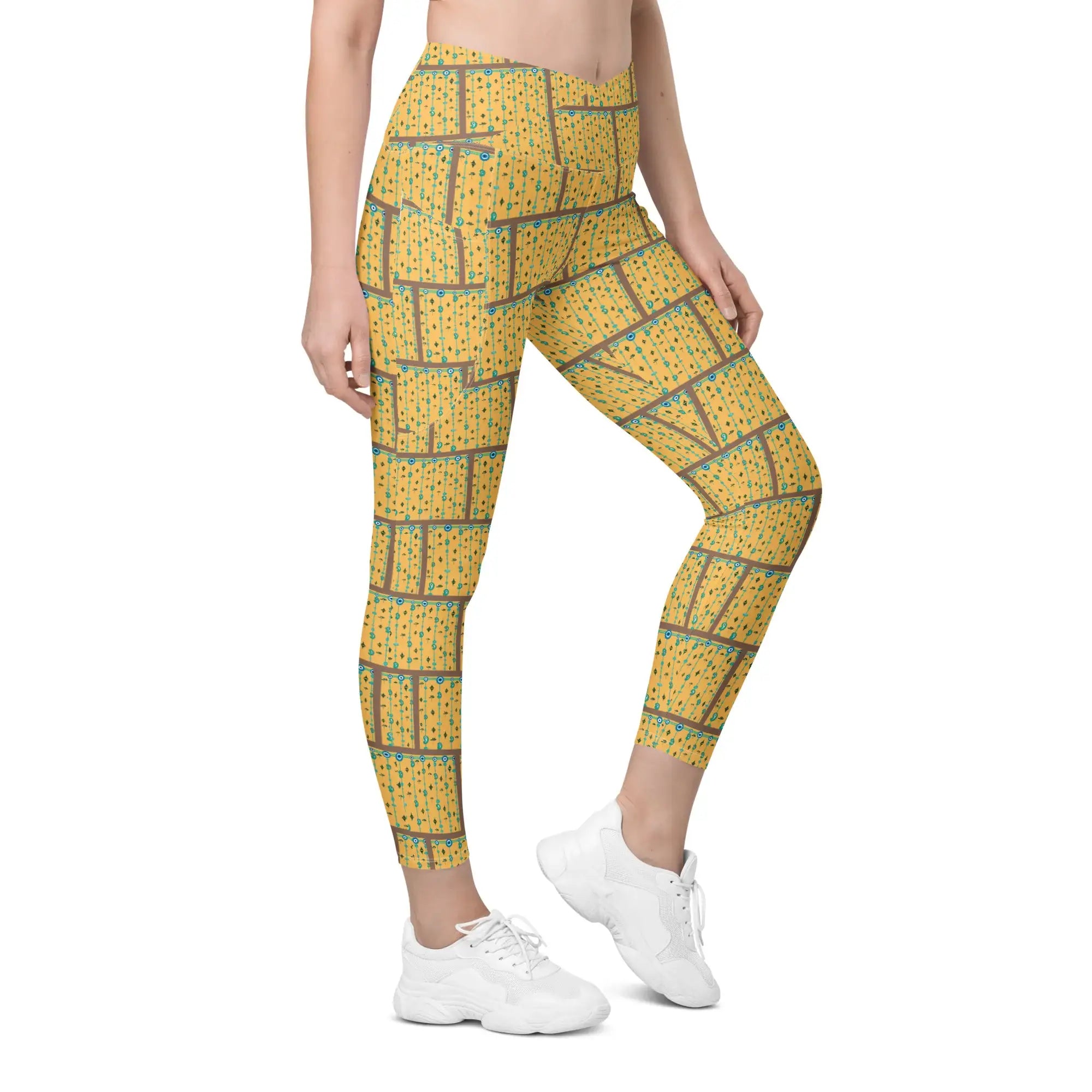 Blue Mangos | Eco-Friendly | Crossover Leggings | TeeandTurtle | Sustainable