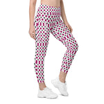 Strawberry | Eco-Friendly | Crossover Leggings | TeeandTurtle | Sustainable