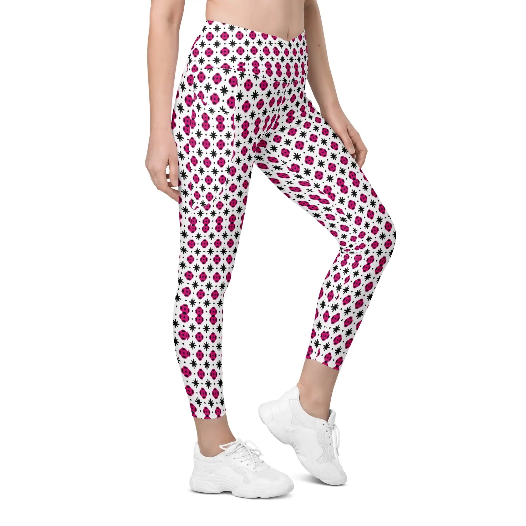 Strawberry | Eco-Friendly | Crossover Leggings | TeeandTurtle | Sustainable