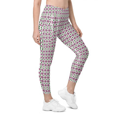 Green Diamonds | Eco-Friendly | Crossover Leggings | TeeandTurtle | Sustainable