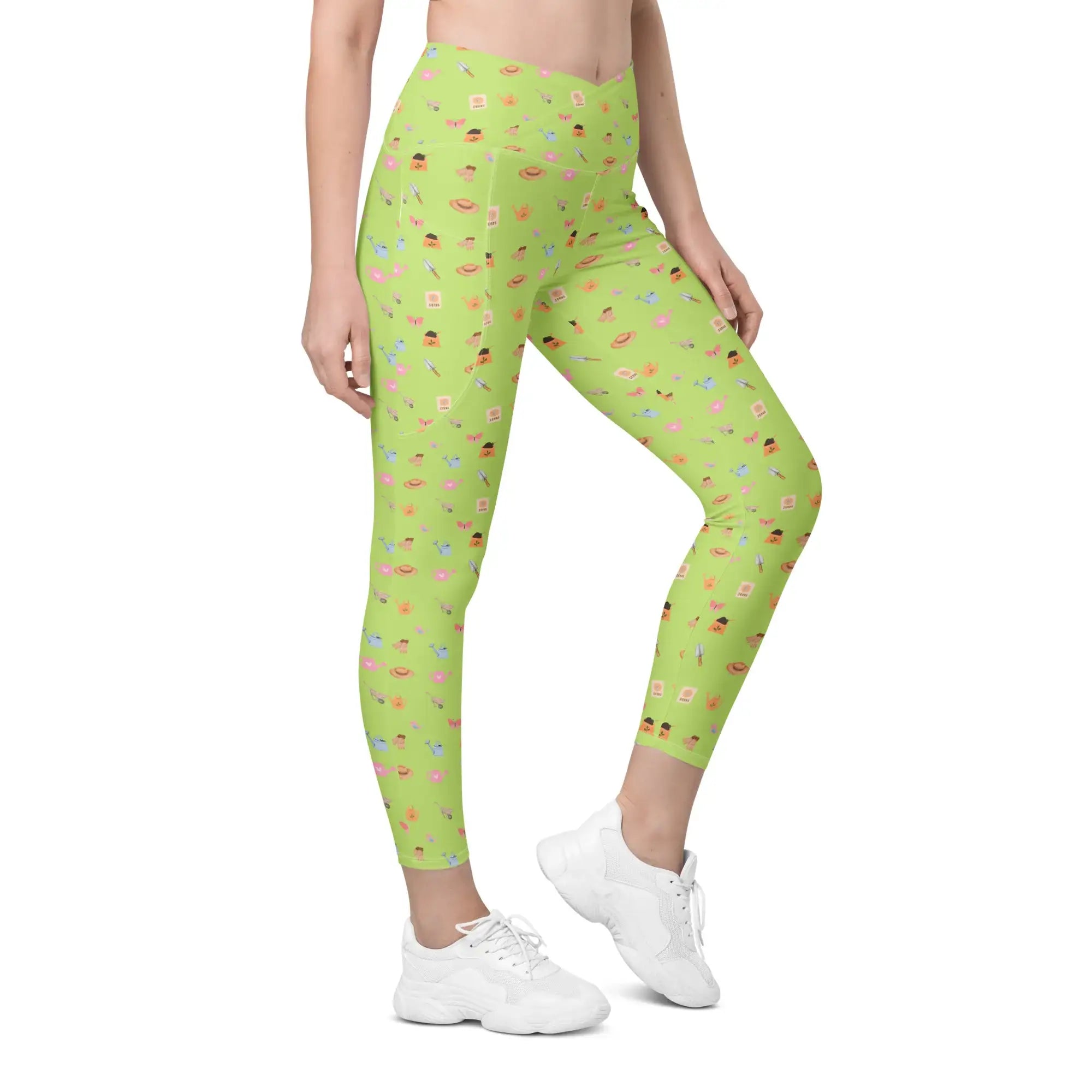 Green Garden Tools | Eco-Friendly | Crossover Leggings | TeeandTurtle | Sustainable