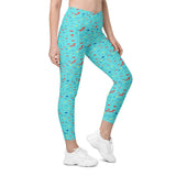 Fish Fiesta 2 | Eco-Friendly | Crossover Leggings | TeeandTurtle | Sustainable