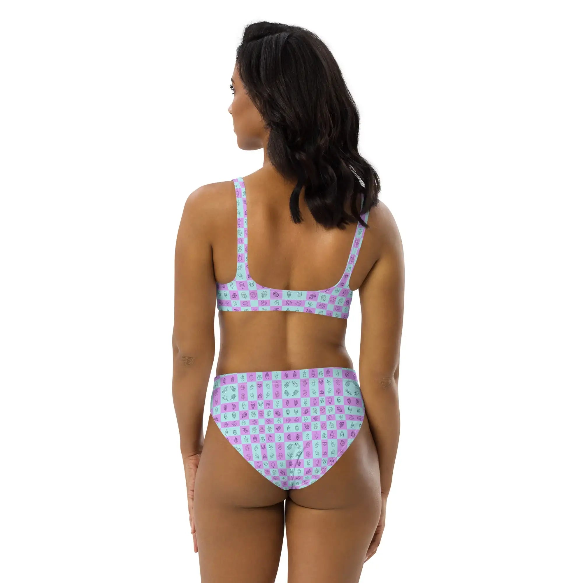 Popsicle | Eco-Friendly | High-waisted Bikini | TeeandTurtle | Sustainable