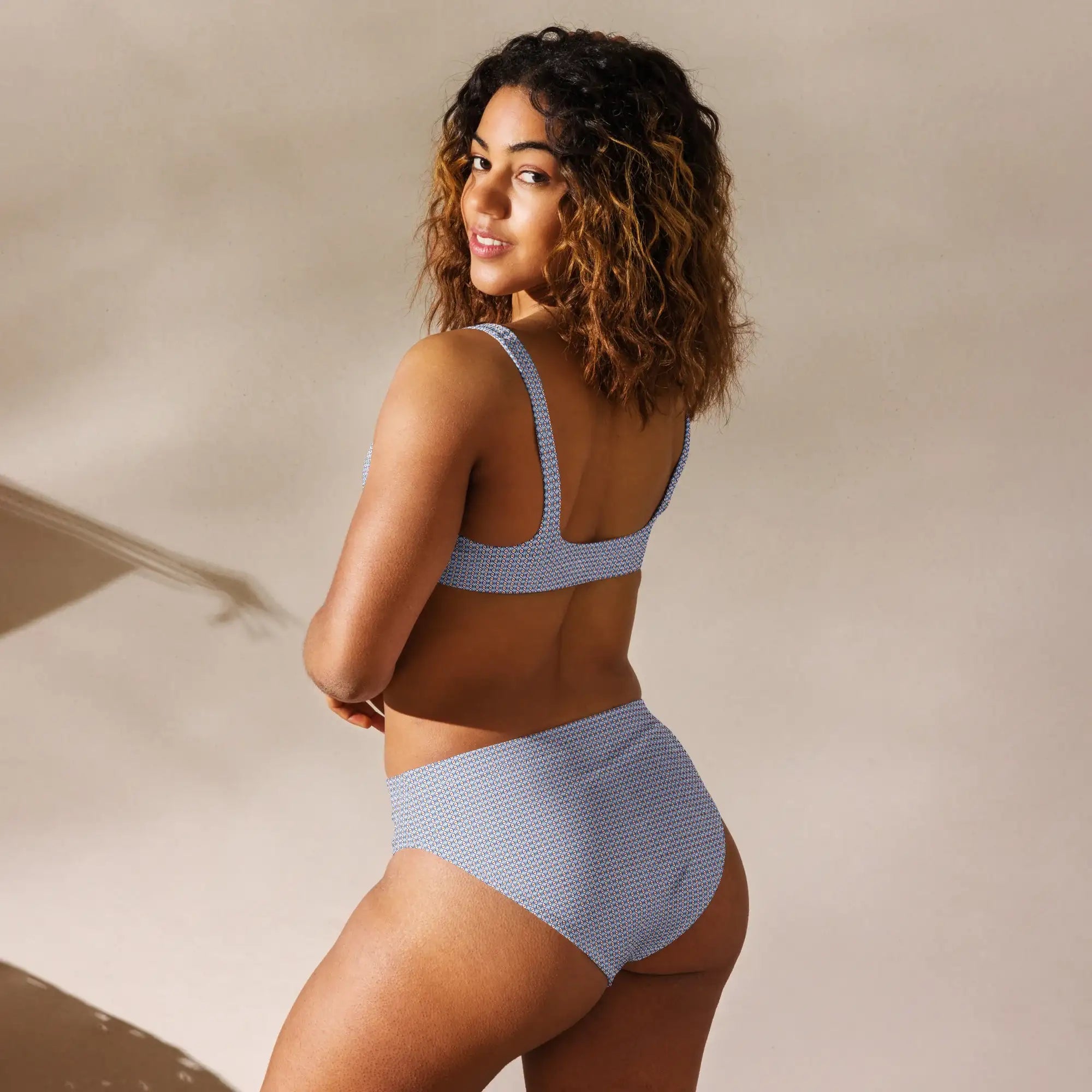 Bright Eye | Eco-Friendly | High-waisted Bikini | TeeandTurtle | Sustainable